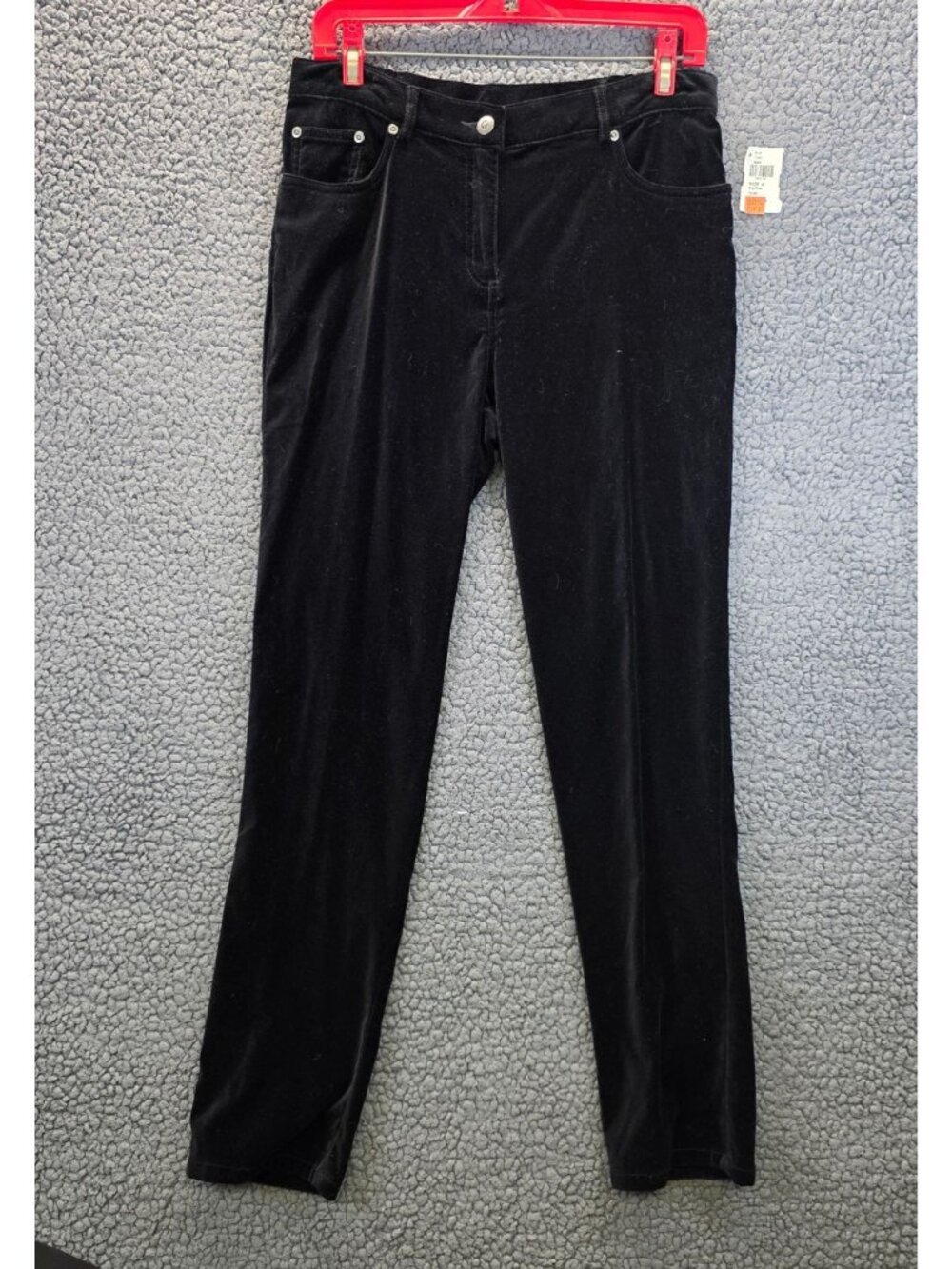 Ruby Rd. Velvet Pant 6 Black Mid Rise Whimsygoth Glam Dark Fairy Indie Sleaze